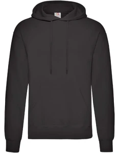 Męska bluza z kapturem Hooded Sweat Classic| Fruit of the Loom black  - kangurka męska