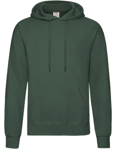 Męska bluza z kapturem Hooded Sweat Classic| Fruit of the Loom bottle green - kangurka męska