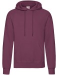 Bluza HOODED SWEAT CLASSIC burgundy - kangurka męska