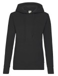 Bluza LADIES HOODED SWEAT CLASSIC black - kangurka damska 