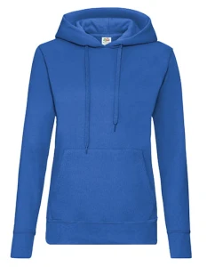 Damska bluza z kapturem Hooded Sweat Classic | Fruit of the Loom royal blue - kangurka damska 