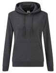 Bluza LADIES HOODED SWEAT CLASSIC dark heather grey - kangurka damska 