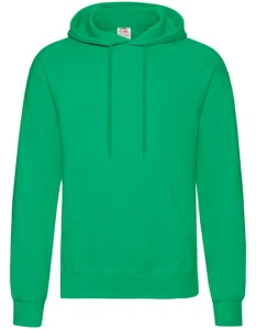 Męska bluza z kapturem Hooded Sweat Classic| Fruit of the Loom kelly green - kangurka męska