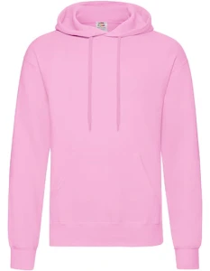 Męska bluza z kapturem Hooded Sweat Classic| Fruit of the Loom light pink - kangurka męska