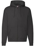 Bluza PREMIUM HOODED SWEAT JACKET black - rozpinana męska