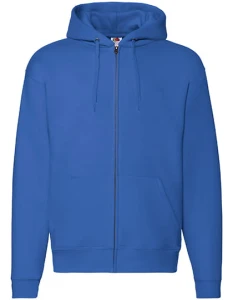 Bluza rozpinana z kapturem Premium | Fruit of the Loom  royal blue - rozpinana męska