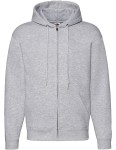 Bluza PREMIUM HOODED SWEAT JACKET heather grey  - rozpinana męska