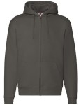 Bluza PREMIUM HOODED SWEAT JACKET charcoal  - rozpinana męska