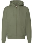 Bluza PREMIUM HOODED SWEAT JACKET classic olive - rozpinana męska