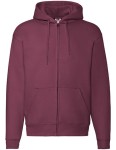 Bluza PREMIUM HOODED SWEAT JACKET burgundy  - rozpinana męska