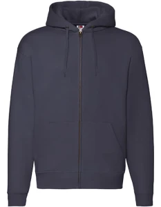 Bluza rozpinana z kapturem Premium | Fruit of the Loom  deep navy - rozpinana męska