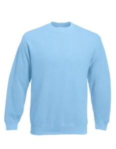 Bluza Set-In Sweat Classic | Fruit of the Loom sky blue - klasyczna męska 