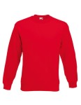 Bluza CLASSIC SET-IN SWEAT red  - klasyczna męska 
