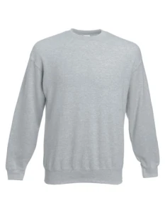 Bluza Set-In Sweat Classic | Fruit of the Loom heather grey - klasyczna męska 