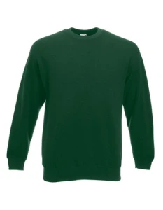 Bluza Set-In Sweat Classic | Fruit of the Loom bottle green - klasyczna męska 