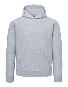 Męska bluza z kapturem Supercotton Hooded Sweat | Fruit of the Loom athletic heather - kangurka męska 