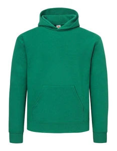 Męska bluza z kapturem Supercotton Hooded Sweat | Fruit of the Loom  college green - kangurka męska 