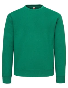 Męska bluza Supercotton Sweat | Fruit Of The Loom college green - klasyczna męska