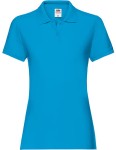 Koszulka LADIES POLO PREMIUM azure blue - bawełniana damska