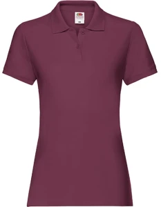 Koszulka LADIES POLO PREMIUM burgundy - bawełniana damska