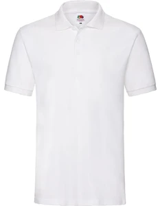 Koszulka POLO PREMIUM white - bawełniana męska