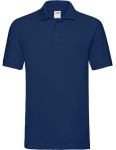 Koszulka POLO PREMIUM navy - bawełniana męska