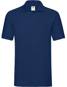 Koszulka POLO PREMIUM navy - bawełniana męska