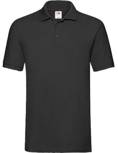 Koszulka POLO PREMIUM black - bawełniana męska