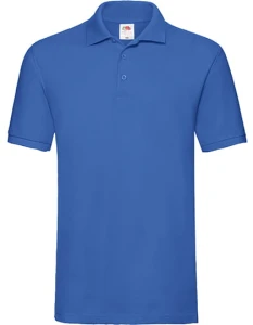 Koszulka POLO PREMIUM royal blue - bawełniana męska