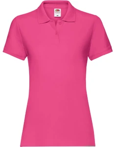 Koszulka LADIES POLO PREMIUM fuchsia - bawełniana damska