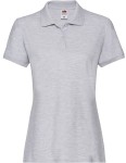Koszulka LADIES POLO PREMIUM heather grey - bawełniana damska