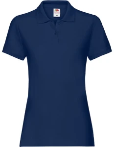Koszulka LADIES POLO PREMIUM navy - bawełniana damska