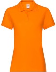 Koszulka LADIES POLO PREMIUM orange - bawełniana damska