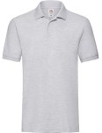 Koszulka POLO PREMIUM heather grey - bawełniana męska
