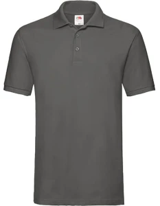 Koszulka POLO PREMIUM light graphite - bawełniana męska