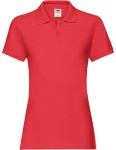 Koszulka LADIES POLO PREMIUM red - bawełniana damska