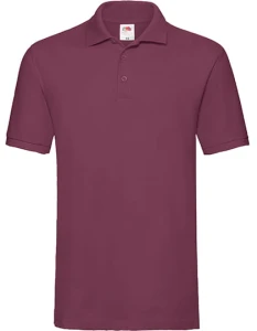 Koszulka POLO PREMIUM burgundy - bawełniana męska