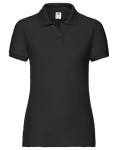 Koszulka LADIES 65/35 POLO black - bawełniana damska