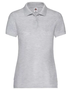Koszulka LADIES 65/35 PIQUÉ POLO heather grey - bawełniana damska