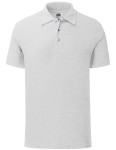 Koszulka 65/35 PIQUE POLO heather grey - bawełniana męska