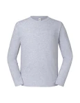 Longsleeve ICONIC 195 RINGSPUN T heather grey - bawełniany męski