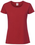 Koszulka LADIES ICONIC 195 RINGSPUN PREMIUM T red - bawełniana damska