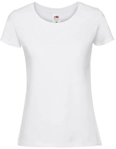 Koszulka LADIES ICONIC 195 RINGSPUN PREMIUM T white - bawełniana damska