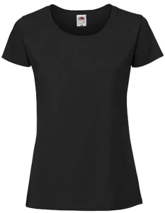 Koszulka LADIES ICONIC 195 RINGSPUN PREMIUM T black - bawełniana damska