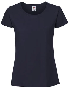 Koszulka LADIES ICONIC 195 RINGSPUN PREMIUM T deep navy - bawełniana damska
