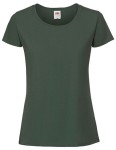 Koszulka LADIES ICONIC 195 RINGSPUN PREMIUM T bottle green - bawełniana damska