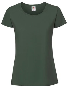 Koszulka LADIES ICONIC 195 RINGSPUN PREMIUM T bottle green - bawełniana damska