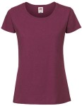 Koszulka LADIES ICONIC 195 RINGSPUN PREMIUM T burgundy - bawełniana damska