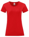 Koszulka LADIES ICONIC 150 T red - bawełniana damska