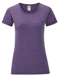 Koszulka LADIES ICONIC 150 T heather purple - bawełniana damska